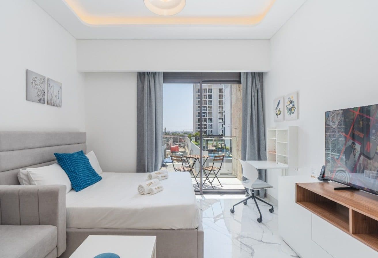 Spacious Studio with Balcony | Ready | Prime Area, Meydan, دبي