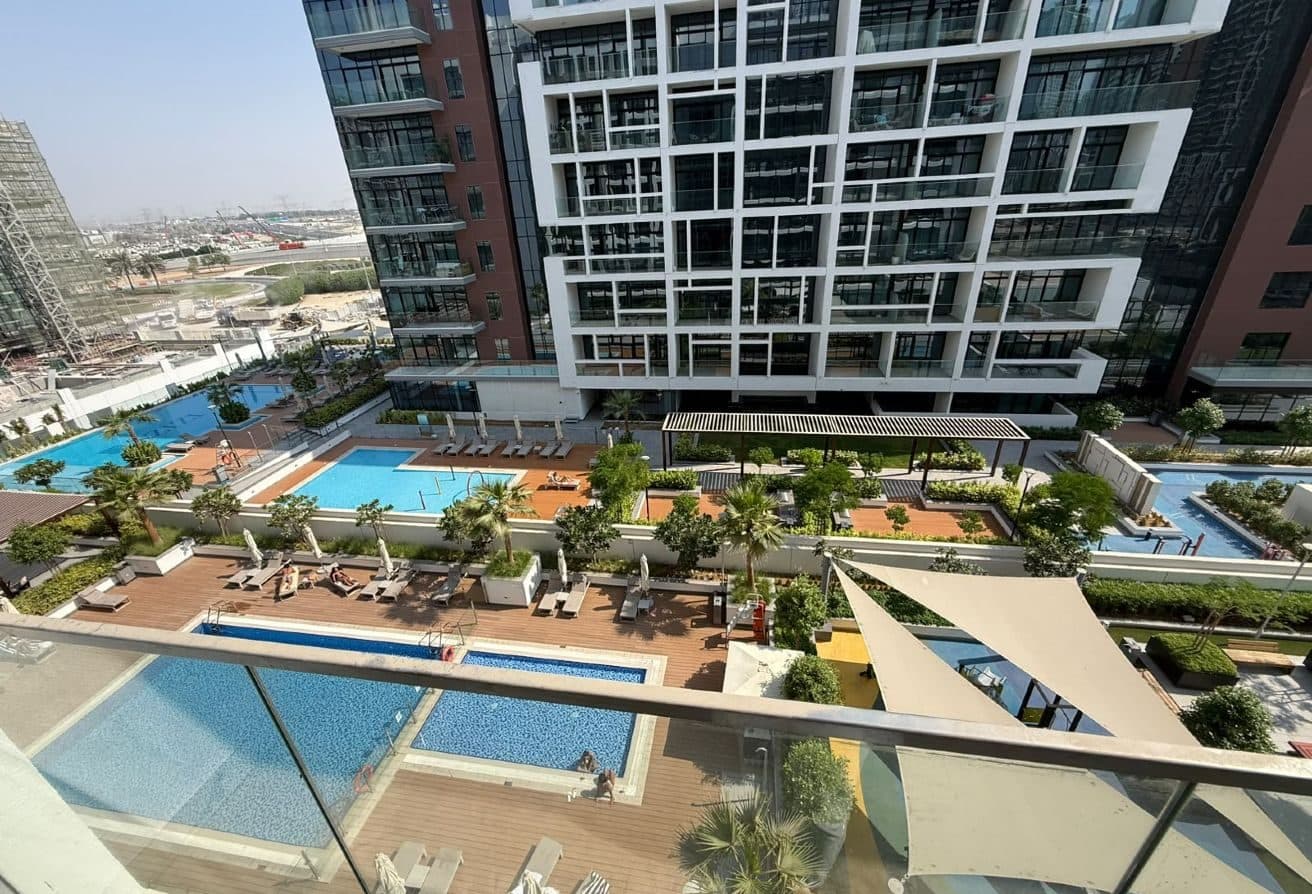Spacious 2BR | Partially Furnished | Pool View, Meydan, دبي